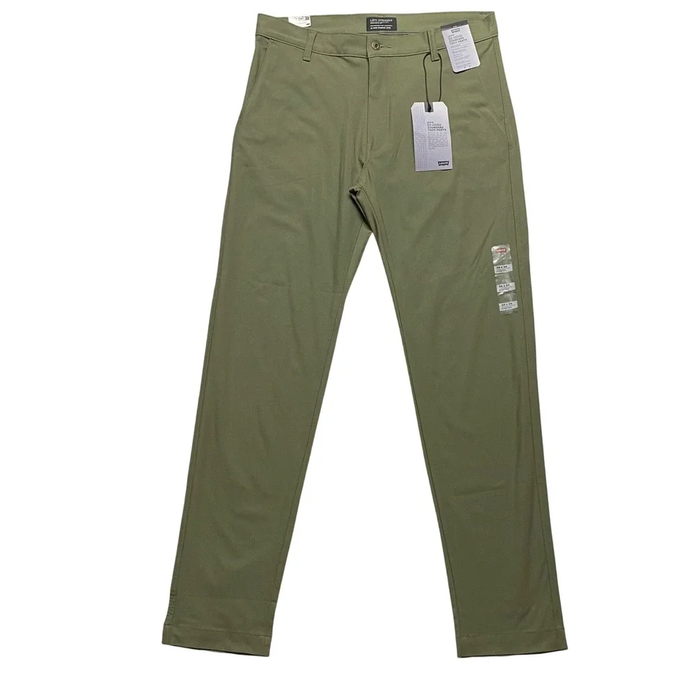 Levis XX Chino Standard Tech Pants Mens Olive‎ Tapered Stretch UPF 50+ 29x30 NWT